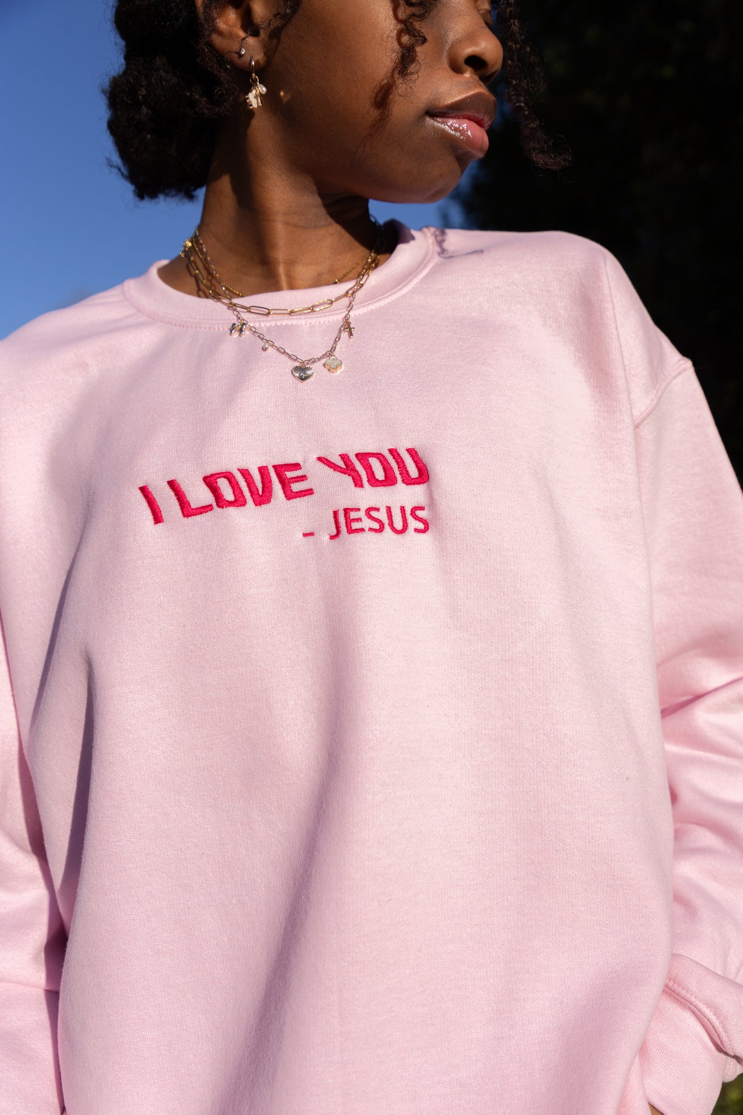 "I LOVE YOU, JESUS" Crewneck