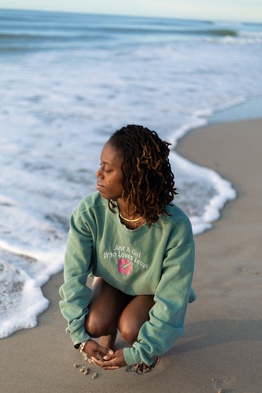 Just A Girl Who Loves Jesus Crewneck