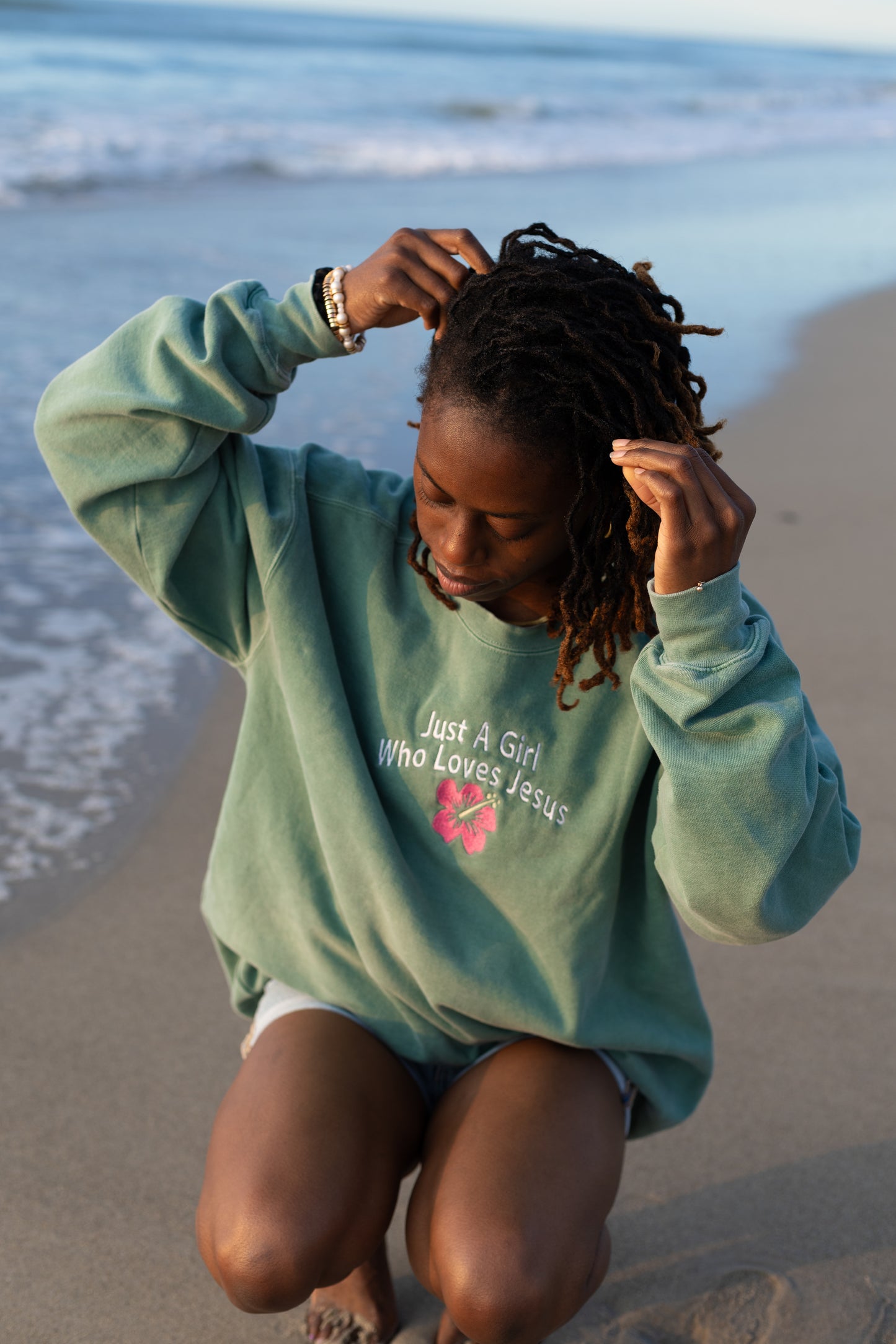 Just A Girl Who Loves Jesus Crewneck